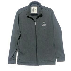 Boyne Highlands Linksoul Zip Up Jacket Men's Medium Gray John Ashworth & Co
